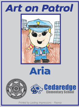 Winning artwork by Aria at Cedaredge Elementary School